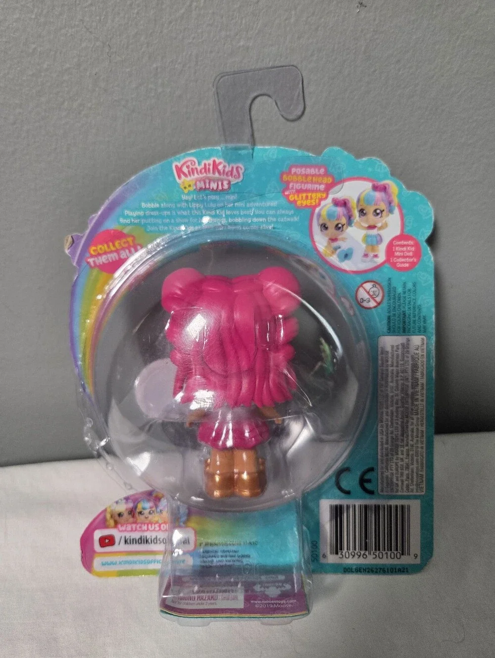Minis Lippy Lulu Pink Doll with Gold Accents